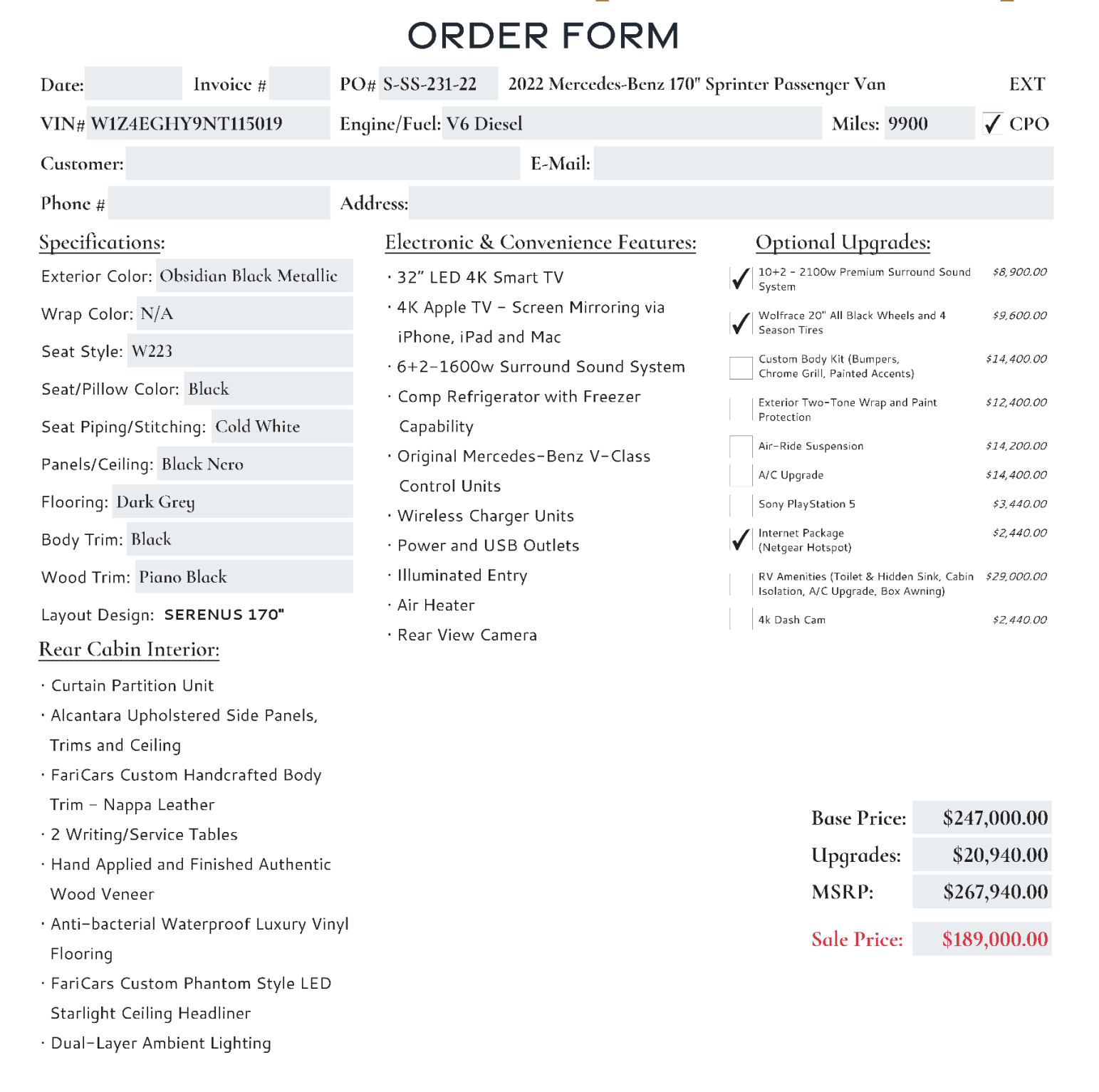 
								2022 Mercedes-Benz Sprinter 2500 Serenus Edition full									
